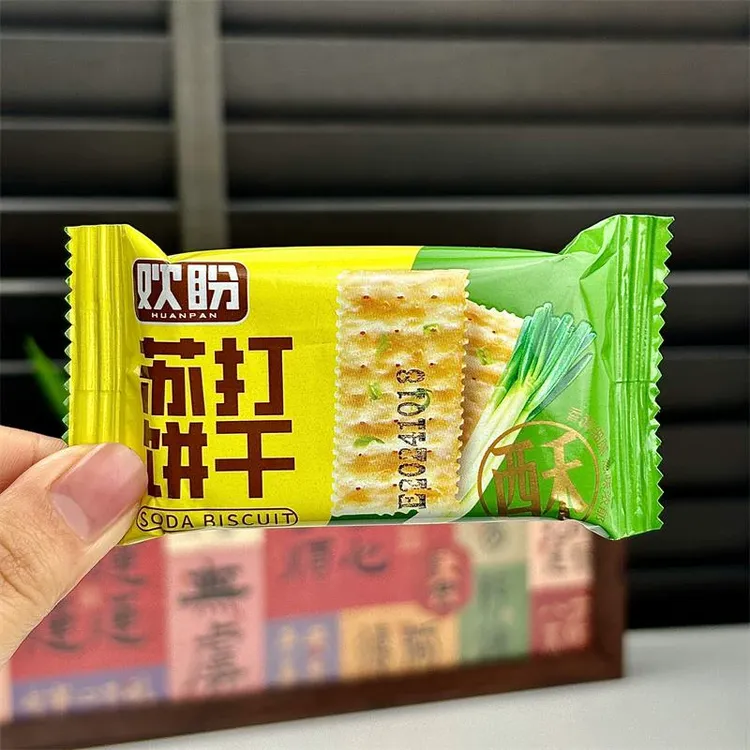 新日期欢盼 梳打饼干香葱味苏打饼追小饼茶点剧解馋咸味营养零食