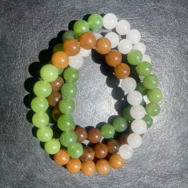 气质糖果色妈妈时尚百搭渐变玉手串