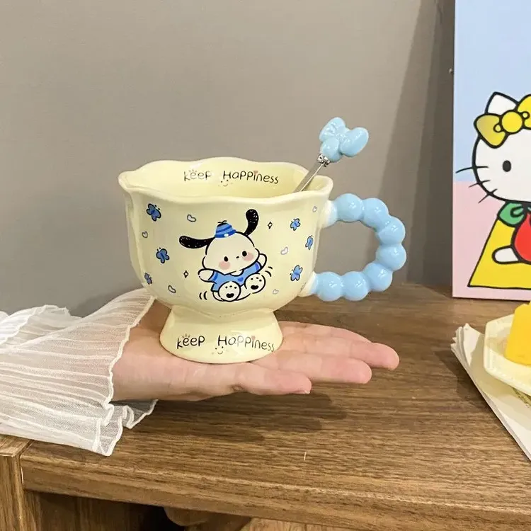 帕恰狗杯子陶瓷可爱女生情侣送男女礼品礼盒高颜值咖啡精致手提JY