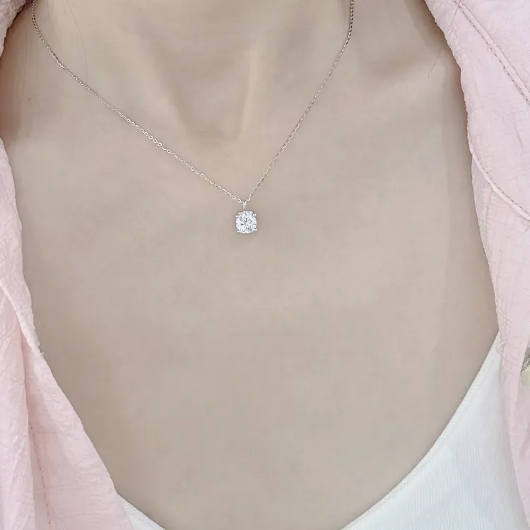 坠链均925银锆石 925纯银轻奢气质饰品坠链小众项链锁骨链吊坠
