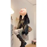 开春穿搭一整套大码胖mm韩系高级感皮衣外套配法式碎花收腰连衣裙