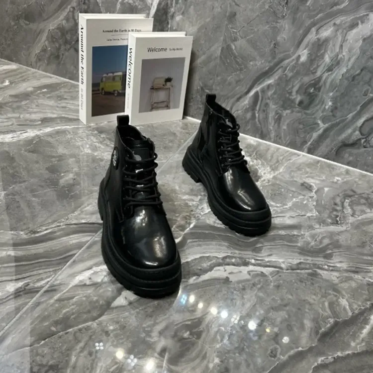 中帮复古港风高帮防臭透气马丁靴靴子系带秋季百搭8003系列款新款