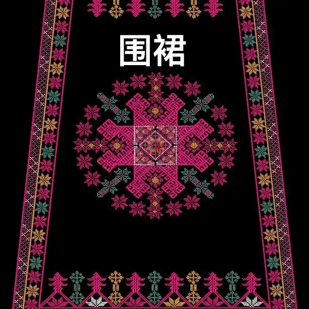 瑶族手工绣条花边民族风服饰包包帽花裙子配饰辅料
