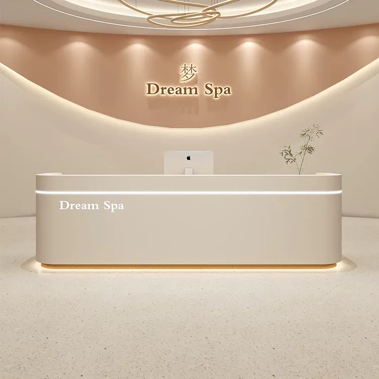 美容院吧台收银台医美诊所接待台公司瑜珈馆皮肤管理中心前台定制