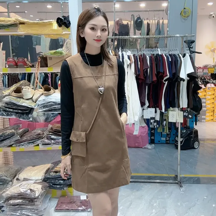 11秋季长袖上衣搭配无袖短裙套装