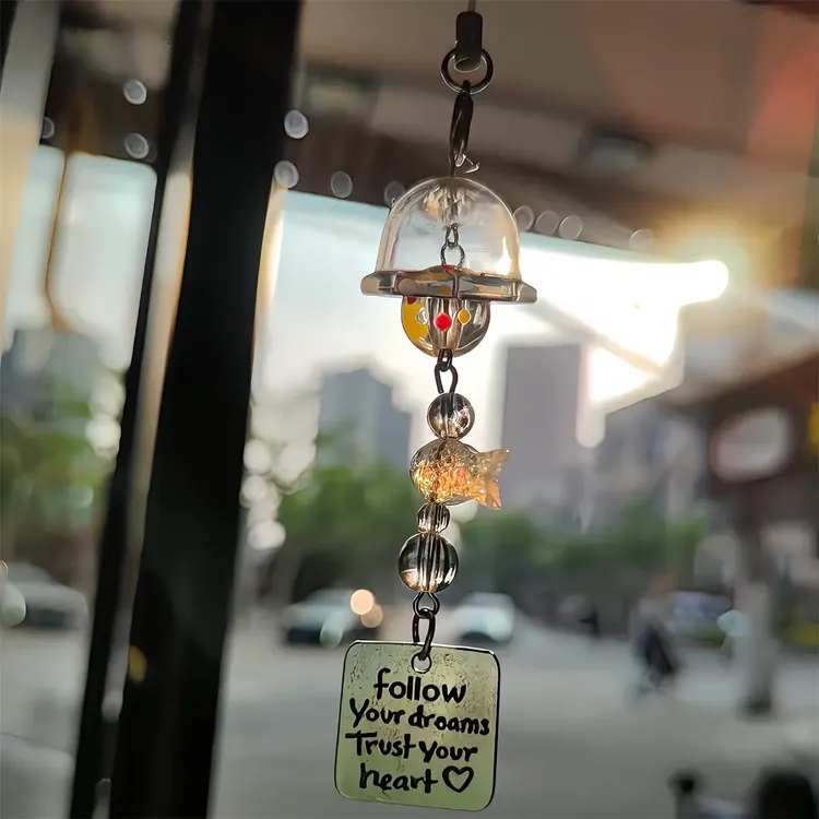 小鱼薄荷风铃挂件高颜值ins风钥匙扣包包装饰送闺蜜朋友礼物挂饰