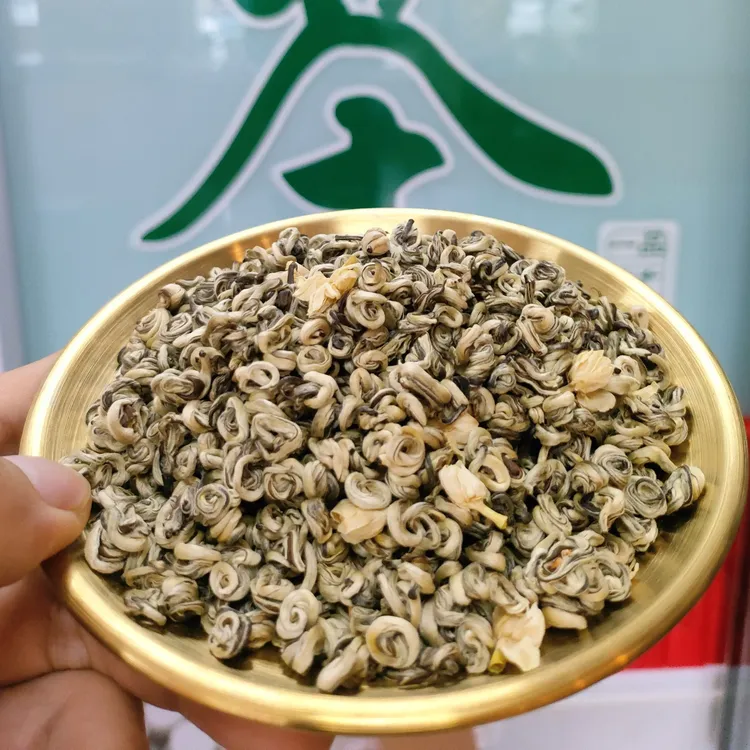 茉莉极品白玉螺茉莉花茶香气浓郁茶感醇厚耐泡不苦不涩