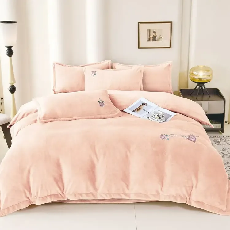 牛奶绒四件套  【230g加厚牛奶绒｜把冬天卷进被窝】  