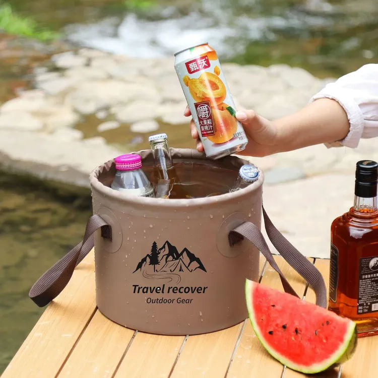 露营庭院洗车便携式大容量储水桶户外泡脚桶可折叠水桶钓鱼桶