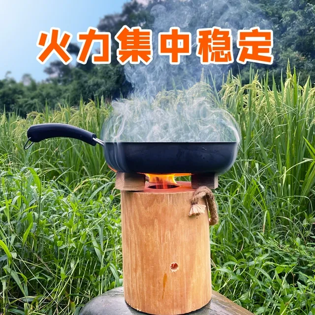 旅行小柴火炉户外便携野炊露营木柴火灶室外烧水炉子瑞典火炬炉具