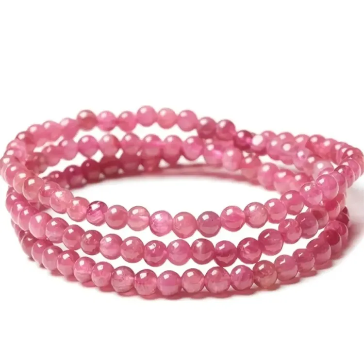 非金属仿水晶手链 碧玺手链三圈碧玺饰品多圈手串多层女