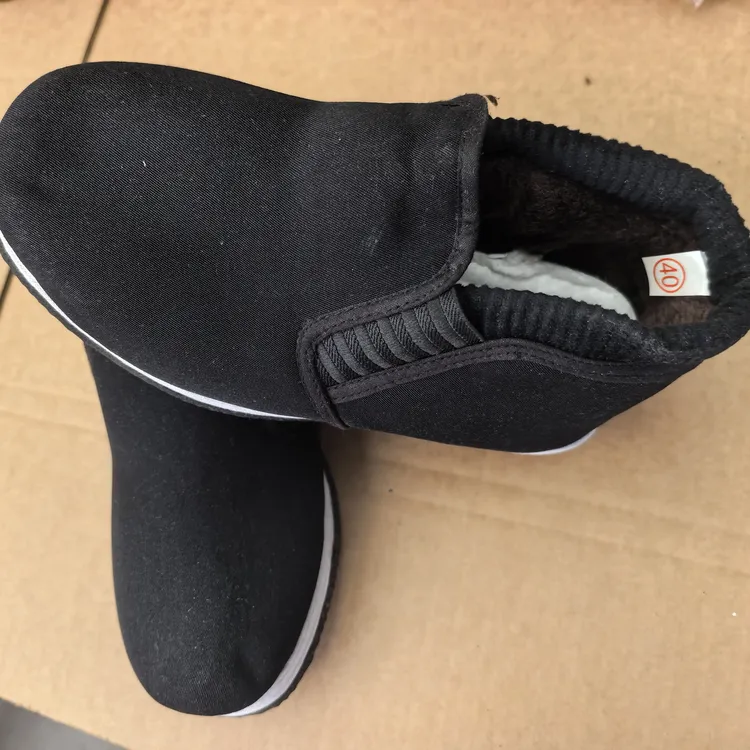 老北京棉鞋冬季加绒加厚高帮防滑耐磨劳保鞋男女千层底透气防臭