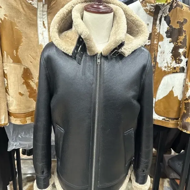 原生态毛一体真皮皮衣B3飞行服冬季加厚保暖男士外套