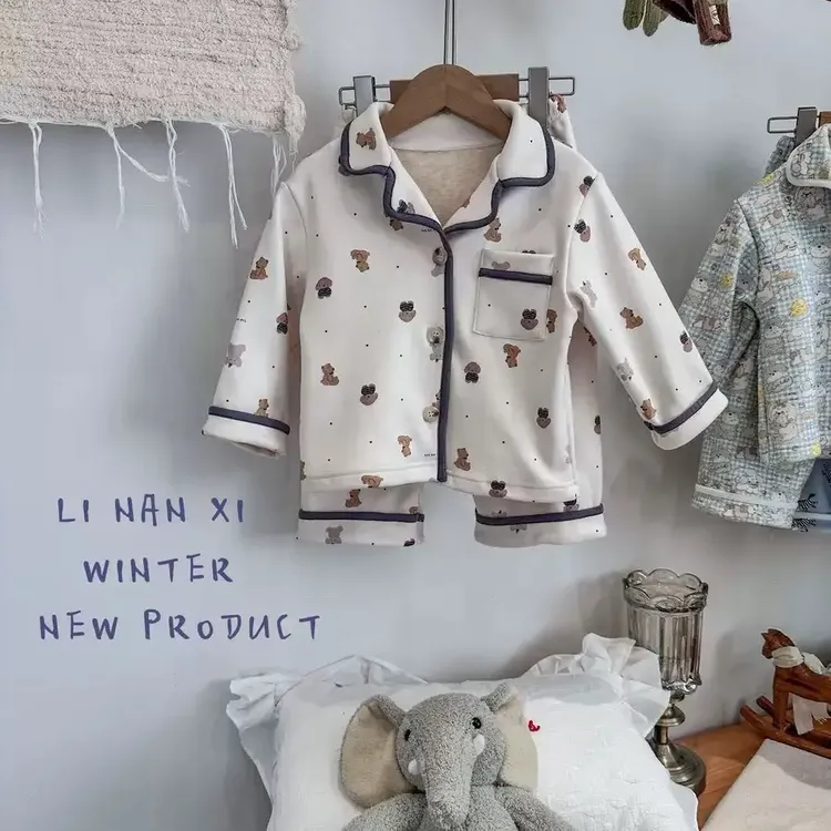 保暖休闲韩版吸湿排汗家居服套装A类男女通用冬季