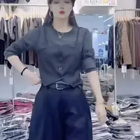 设计师拼接网红常规长袖