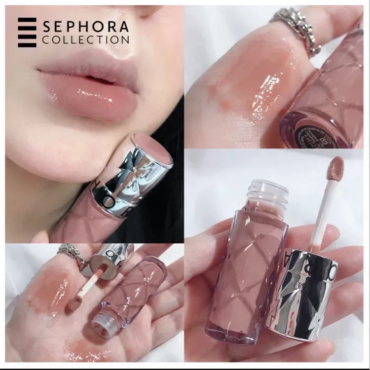 【专卖直发】Sephora/丝芙兰丰盈蜜润唇釉镜面水光滋润唇泥桃又野02