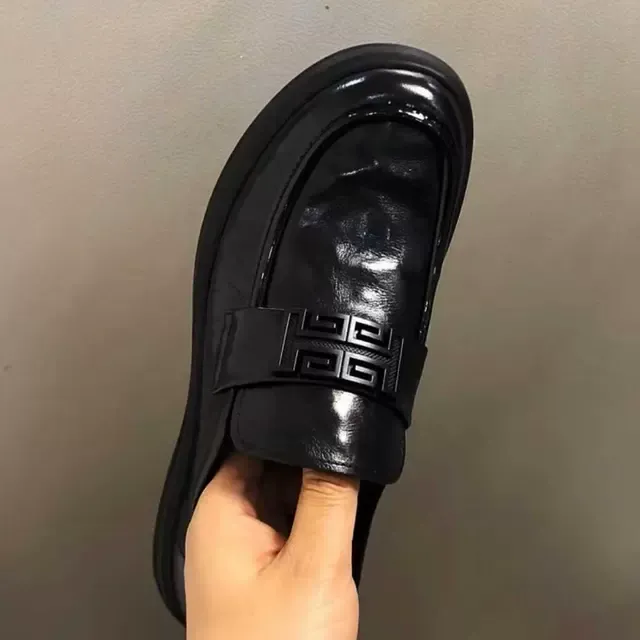 高端潮流夏季新款男鞋商务休闲芒果水牛皮无胶豆豆鞋皮鞋912-05NR