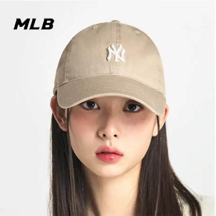 MLB韩国正品帽子2025新款软顶小标NY运动LA休闲鸭舌帽棒球帽CP77