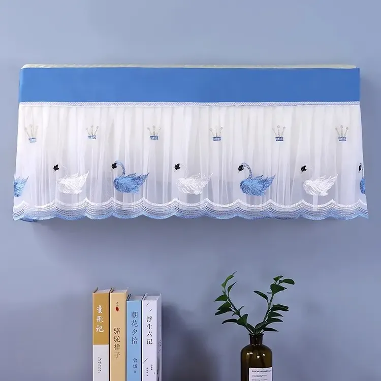 家用空调罩挡风帘全包挂机防尘罩开机不取便捷空调套挂卡通高弹