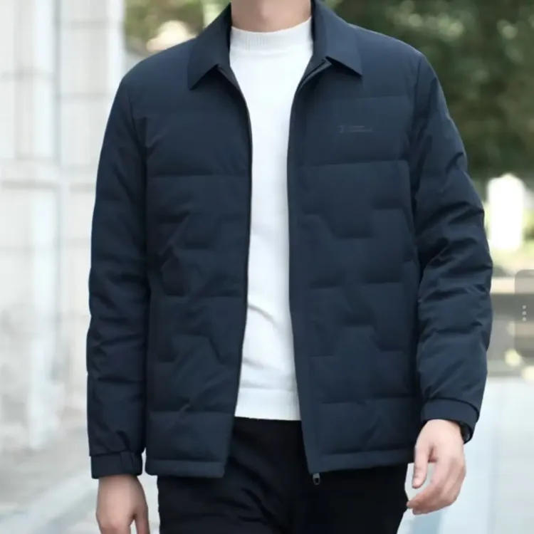 冬季新款可脱卸内胆90白鸭绒羽绒服外套男青潮流款