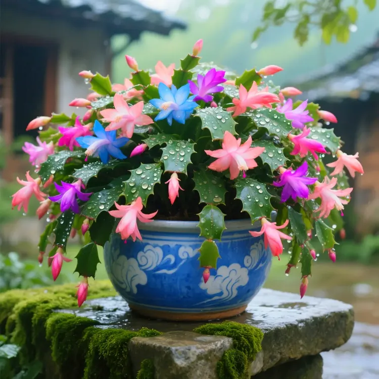 新品蟹爪兰花苗盆栽好养活四季多肉绿植盆栽蟹爪莲室内花卉嫁接