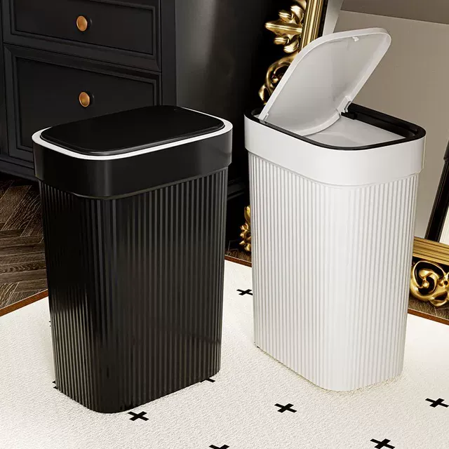 源头工厂垃圾桶家用2025新款大号大容量客厅卧室带盖纸篓厕所卫生