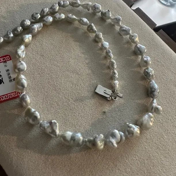 海水澳白无核keshi珍珠 锁骨链多样性发货