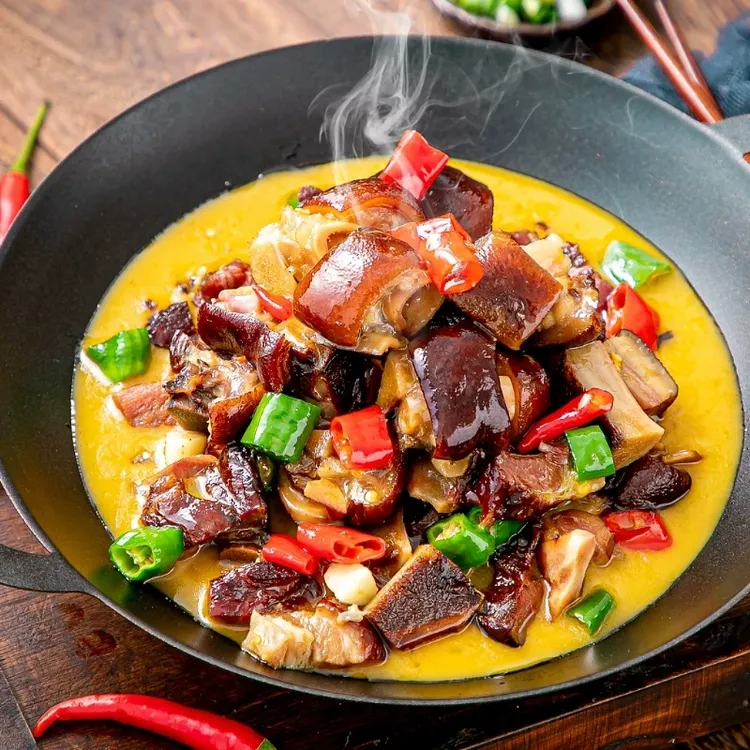 【腊猪脚火锅】干锅猪蹄膀加热即食常德钵子菜1300g