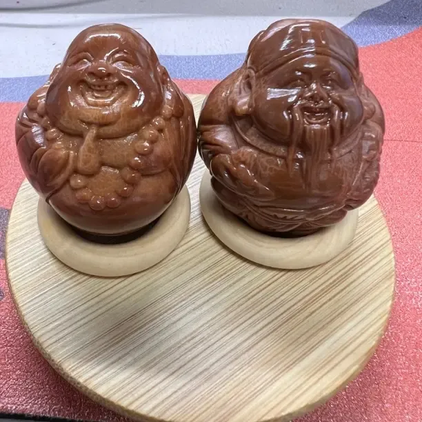 大橄榄核雕刻财神手把件文玩手球精品核雕