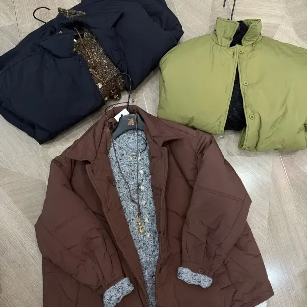 大码女装休闲宽松翻领纯色夹棉保暖外套春秋冬季适用