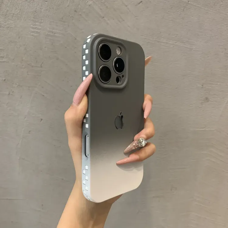 新款高级纯色肤感适用16手机壳iPhone15promax简约14女13软12
