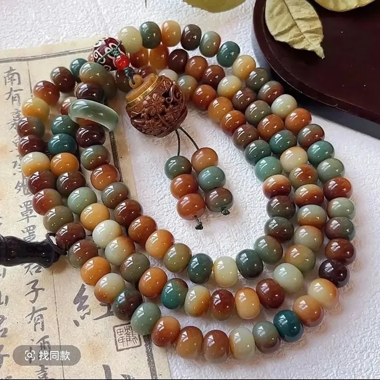 敦煌飞天108菩提子9*12手工手串香囊吊坠手持男女送盘玩袋香丸