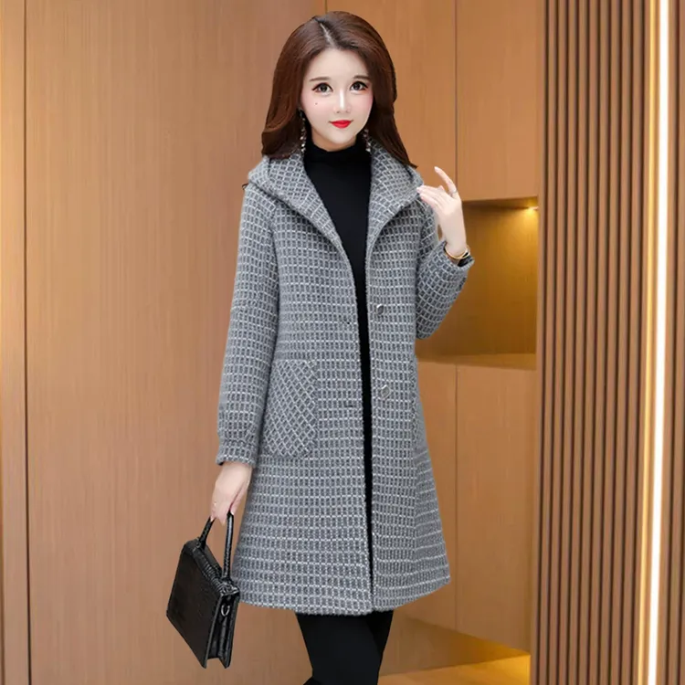 妈妈小香风洋气外套女秋冬2025新款爆款时尚洋气贵夫人高贵大衣