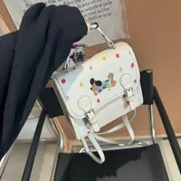 腊肠狗彩色波点包2025新款日韩小双肩包包设计斜挎设计感百搭包包