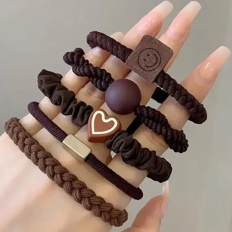 时尚头绳发饰高弹力耐用橡皮筋女扎头简约不伤发气质马尾发绳头饰