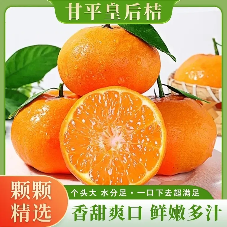 正宗四川甘平柑橘皇后新鲜采摘水果4.5斤香甜皮薄汁多纯甜个头大