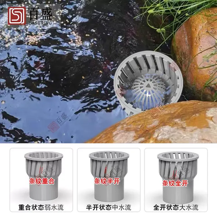 百盛鱼池面吸锦鲤池面吸头除油膜阻拦饲料水面清洁面排水落叶拦截