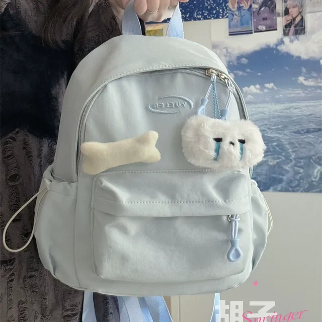 色百搭小书包女韩版少女学生迷你双肩包高颜值简约休闲mini背包