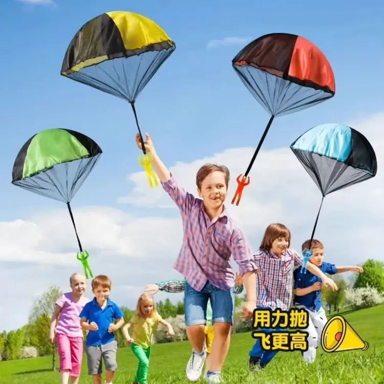 手抛降落伞小儿童玩具亲子互动道具户外小型男童男孩运动玩具T298