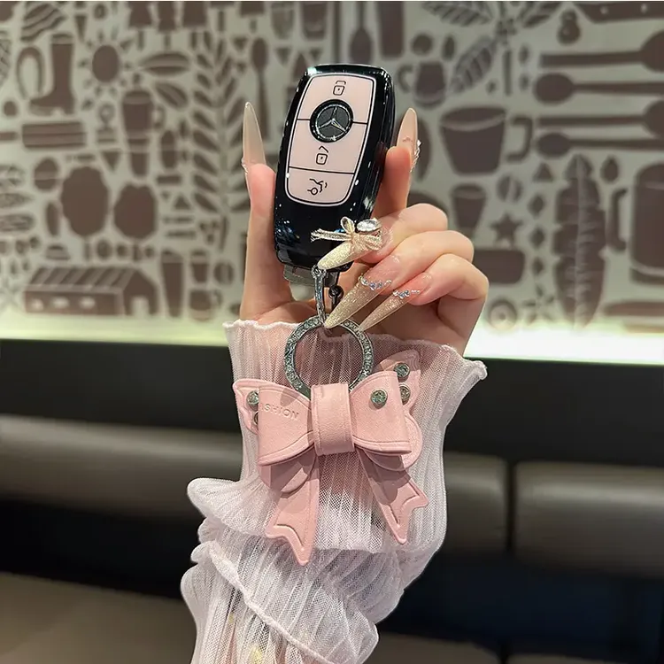 适用奔驰E300l钥匙套c260l壳GLS350车glc300l扣glb220壳gle450包