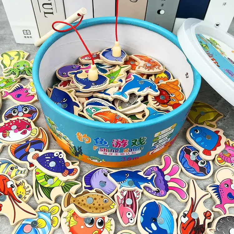 宝宝钓鱼玩具幼儿童磁性1益智2-3岁半男童套装4-5小孩6女孩男孩子