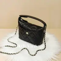 99新 Chanel/香奈儿 大吉中古/Chanel香奈儿黑金饭盒手提斜挎包