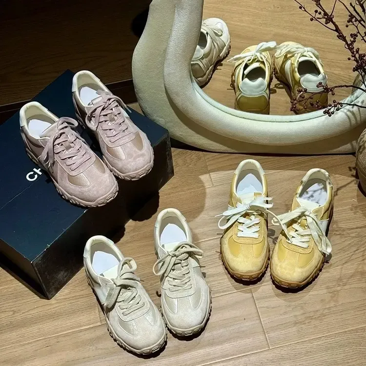 真皮【元气】5cm跟内增高！小个子定制独立开模德训厚底休闲鞋