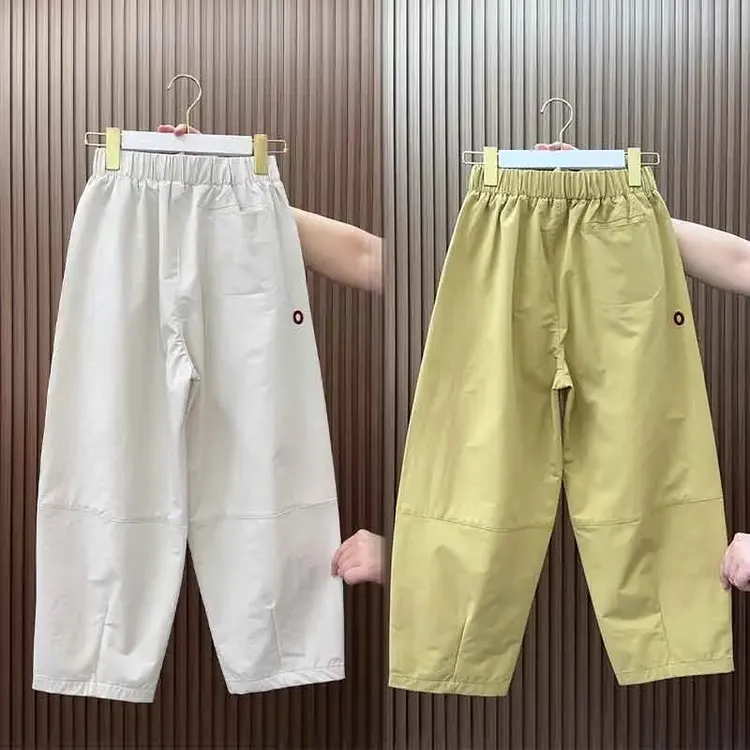 夏季薄款休闲洋气百搭哈伦裤女宽松显瘦弯刀裤高腰透气有口袋夏季