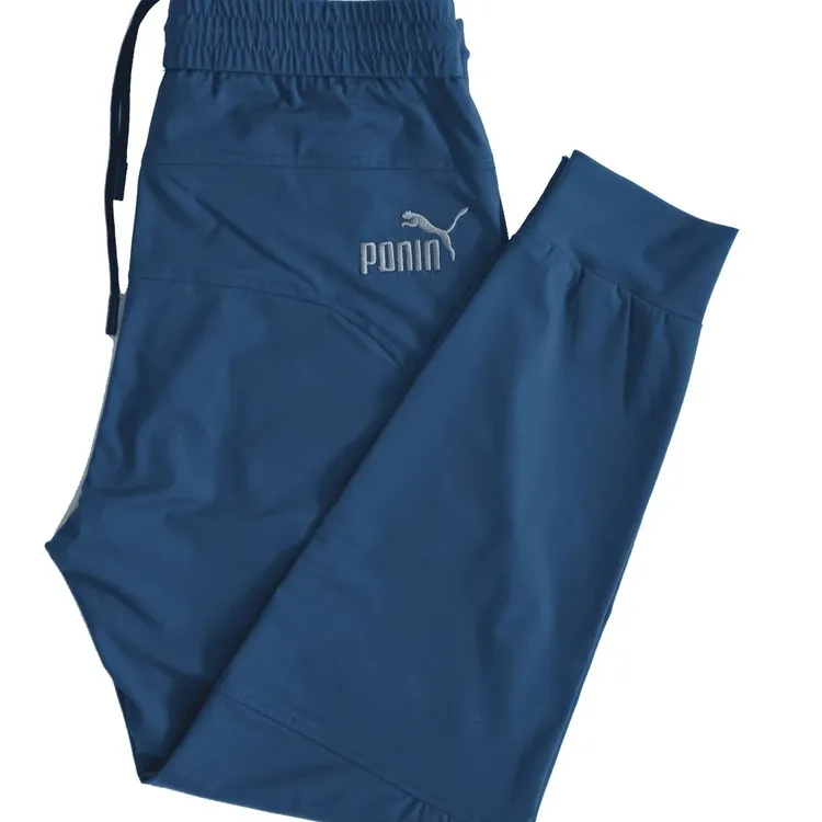 夏季运动休闲裤户外宽松速干男款弹力休闲裤透气薄款九分裤迷彩风