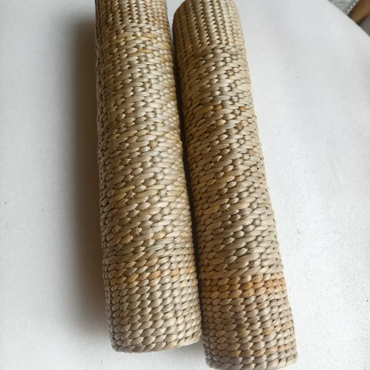 野生纯蒲草护颈保健枕蒲草枕头枕头编织简约中式家用圆柱形纯手工