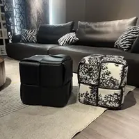 【中古魔方凳】中古风简约墩子丛林法式廊道换鞋凳客厅矮凳