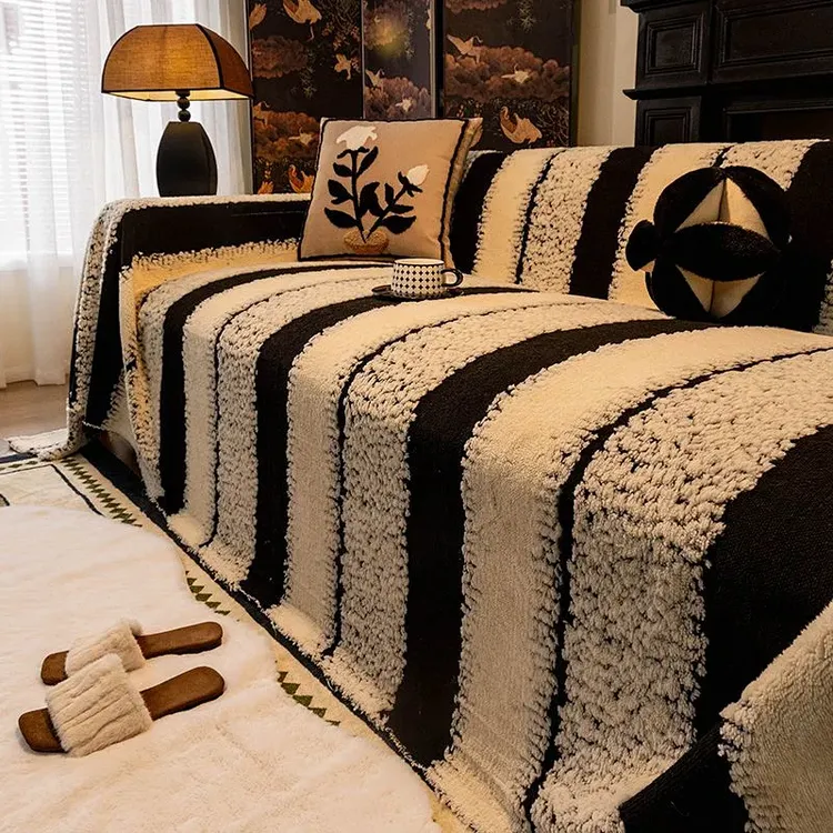 加厚沙发盖布一整张全盖四季通用防猫抓客厅沙发高级感沙发巾KMW