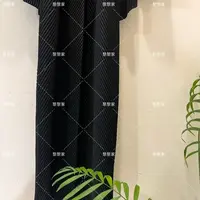 黎黎家三宅黑色腰袋优雅连衣裙时尚气质显瘦35