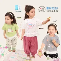 小O爸女婴童【花园】夏季蕾丝花边降温神器T恤-BH536147